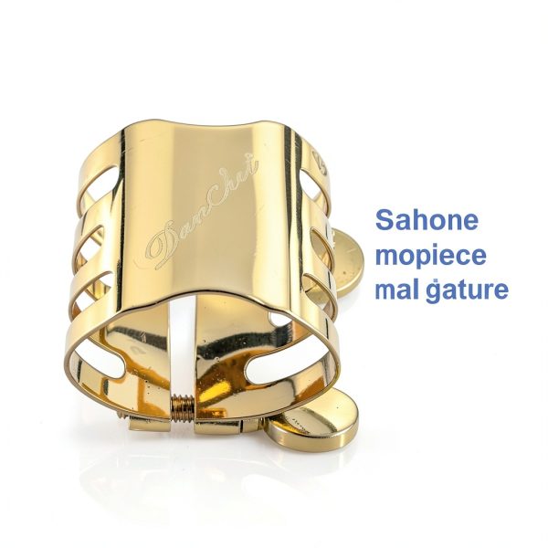 Gold Tenor Saxophone Ligature Metal Saxophone Parts-4