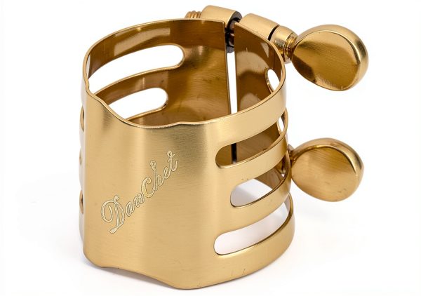 Gold Tenor Saxophone Ligature Metal Saxophone Parts-0