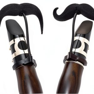Clarinet Original Brasstache Clip XL Black Plastic-0