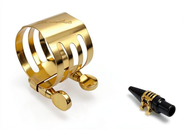 Gold Tenor Saxophone Ligature Metal Saxophone Parts-3
