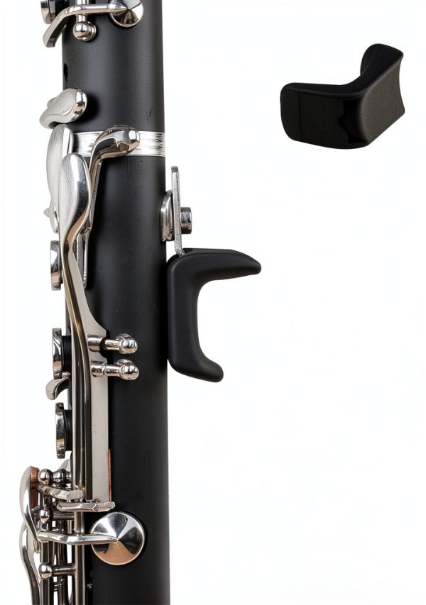 Oboe Clarinet Thumb Rest Silicone Black WWI_602 Comfortable Cushion-1