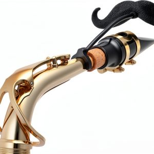 AB1G Saxophone Neck Mustache 2-Pack Alto & Tenor/Bari Urethane-0