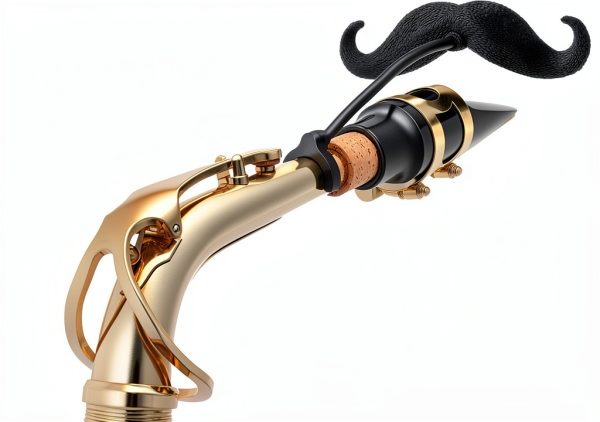 AB1G Saxophone Neck Mustache 2-Pack Alto & Tenor/Bari Urethane-0